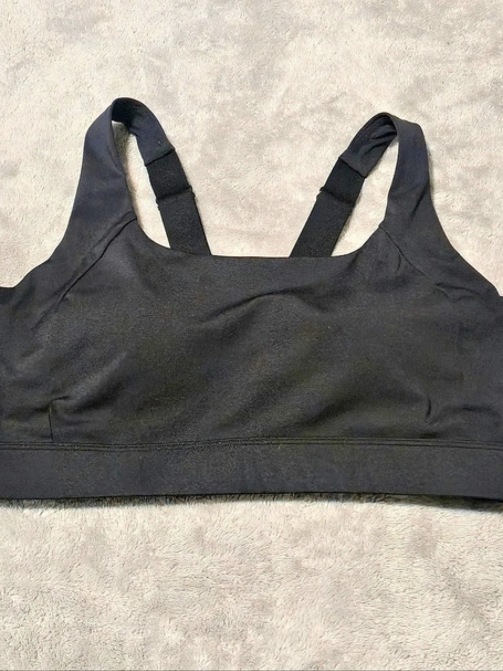 lululemon Rise and Run Bra Black Sports Bra Size Medium